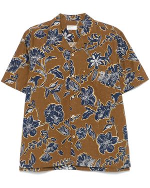 Universal Works Floral-Print Shirt - Brown