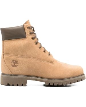 Timberland Premium 6-Inch Lace-Up Leather Boots - Natural