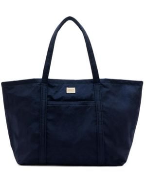 Loeffler Randall Dina Logo-Patch Tote Bag - Blue