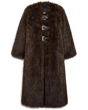 Apparis Nolwen Buckled Coat - Brown