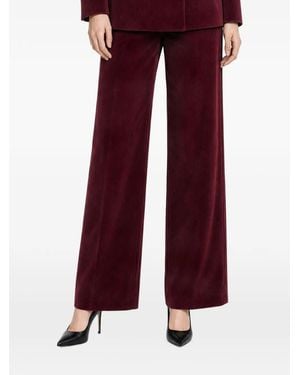 Max Mara Corduroy Wide-Leg Pants - Red