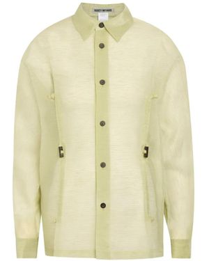 Issey Miyake Toggle-Detail Shirt - White
