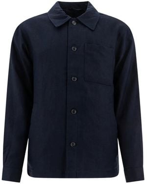 NN07 Linen Shirt - Blue
