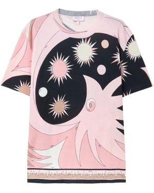 PUCCI Star Print T-Shirt - Pink