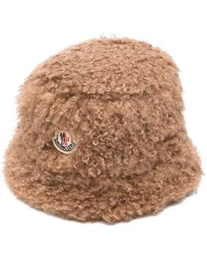 Moncler Teddy bucket hat - Natur