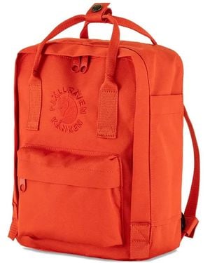 Fjallraven Mini Kånken Embossed-Logo Backpack - Red