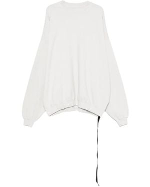 Rick Owens Crew-Neck Sweatshirt - White