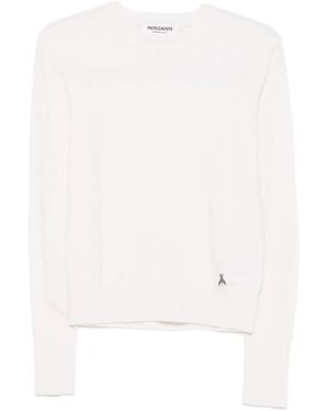 Patrizia Pepe Logo-Plaque Cashmere Jumper - White