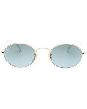 Ray-Ban Sonnenbrille Mit Ovalem Gestell - Blau