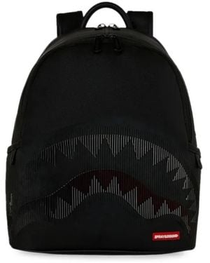 Sprayground Disappearing Shark Savage Backpack - Black