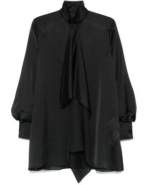 【sacai】ブラック シルクシフォン ニット ミニワンピース sacai】ニット×シフォン ミニドレス ミニワンピース ワンピース