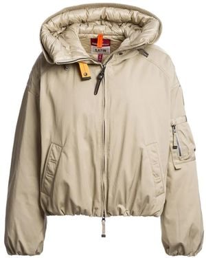 Parajumpers Naadz Hooded Bomber Jacket - Natural