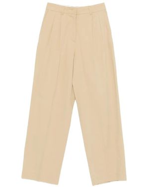 DUNST Pleated Trousers - White