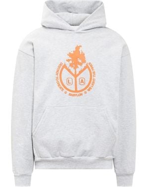 Babylon LA Graphic Print Hoodie - White