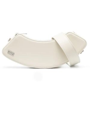 Gcds Medium Comma Shoulder Bag - White