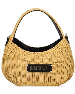 Just Cavalli Woven Tote Bag - Metallic