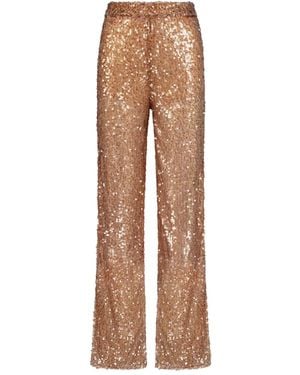 SANA OSMANI Priapre Sequin Side-Split Trousers - Natural
