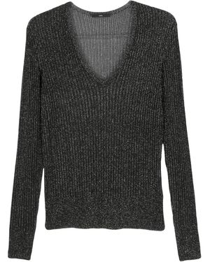 SAPIO Metallic-Threading Sweater - Black