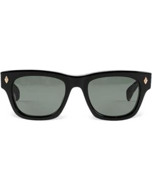 Chrome Hearts Dick Fitzener Rectangle-Frame Sunglasses - Black