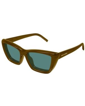 Saint Laurent Mica Cat-Eye Sunglasses - Green