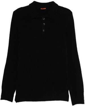 Barena Long-Sleeve Polo Jumper - Black