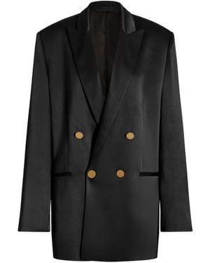 Alberta Ferretti Double-Breasted Blazer - Black