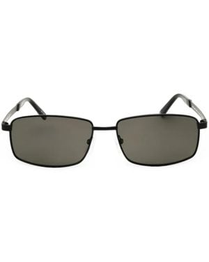 Chesterfield Rectangle-Frame Polarized Sunglasses - Grey