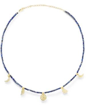 Eshvi Tidal Moon Necklace - Blue