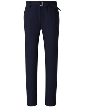 Canali Belted Trousers - Blue