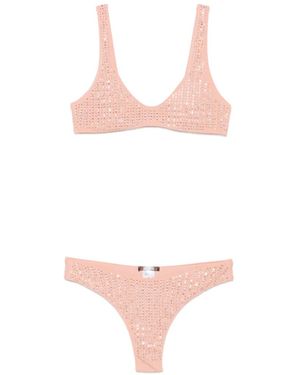 VENUJA Crystal-Embellished Bikini - White