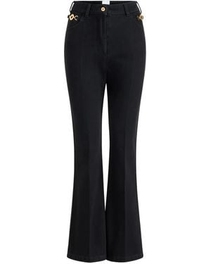 Patou Chain-Detailed Trousers - Black