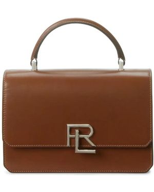 Ralph Lauren レザー ショルダーバッグ - ブラウン