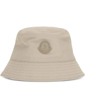 Moncler Fischerhut Mit Logo-Patch - Natur