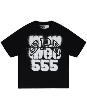 Sp5der Sp555 Graphic-Print T-Shirt - Black