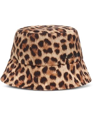 Roberto Cavalli レオパード バケットハット - ブラウン
