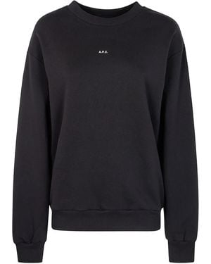 A.P.C. Logo-print sweatshirt - Azul