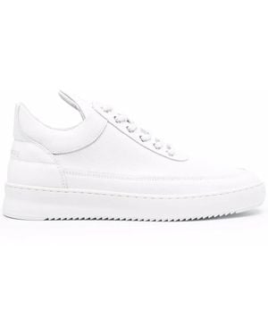 Filling Pieces Logo Low-Top Trainers - White