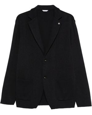 Manuel Ritz Cardigan À Boutonnière - Noir