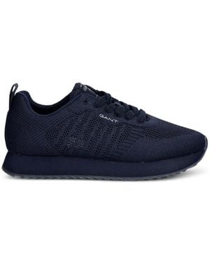 GANT Bevinda Knit Lace-Up Trainers - Blue