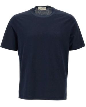 FILIPPO DE LAURENTIIS T-Shirt aus Baumwolle - Blau