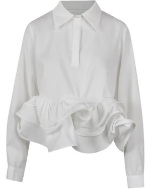 Jovonna London Carenza Ruffled Blouse - White