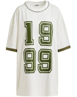 Essentiel Antwerp Abito Modello T-Shirt Jistrass - Bianco