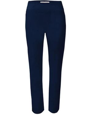 Carolina Herrera Slim-Leg Emilie Trousers - Blue