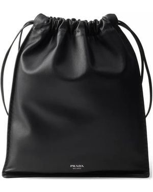 Prada Wish Nappa Leather Pouch - Black