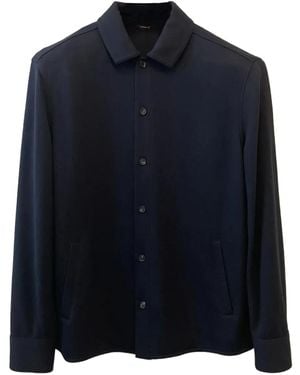 Loro Piana Camicia Whitney Con Applicazione - Blu