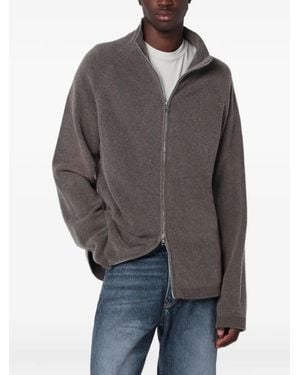 Our Legacy Line Cardigan Mit Reißverschluss - Grau