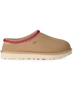 UGG Tasman Embroidered Slippers - Brown