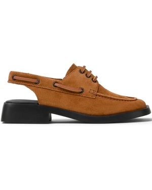 Camper Dana Slingback Court Shoes - Brown