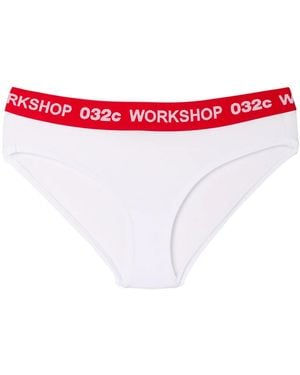 032c Logo Waistband Briefs - Red