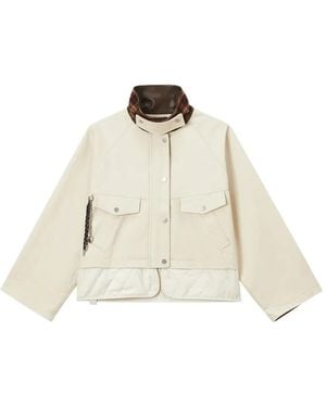 Musium Div. Quilted-Panel Jacket - Natural